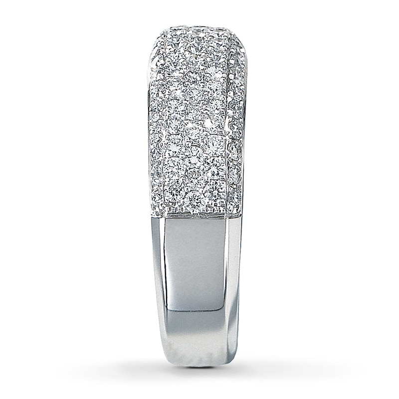 Main Image 3 of Previously Owned Diamond Anniversary Band 1 ct tw Round-cut 14K White Gold