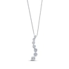 Thumbnail Image 1 of Previously Owned Diamond Journey Necklace 1-1/2 ct tw 14K White Gold