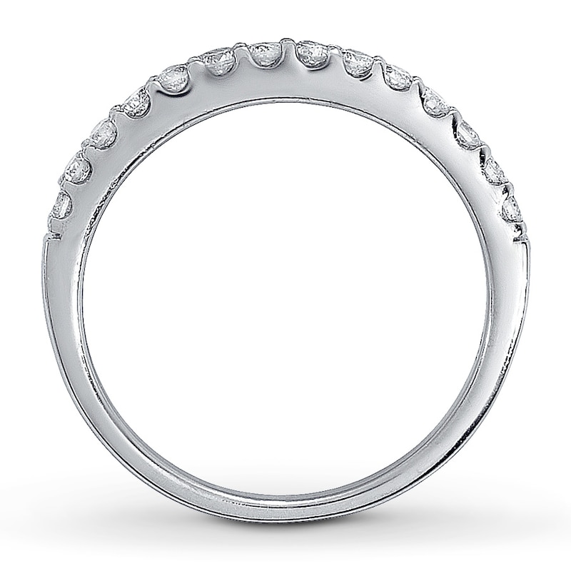 Main Image 2 of Previously Owned Wedding Band 1/3 ct tw Round-cut Diamonds 14K White Gold