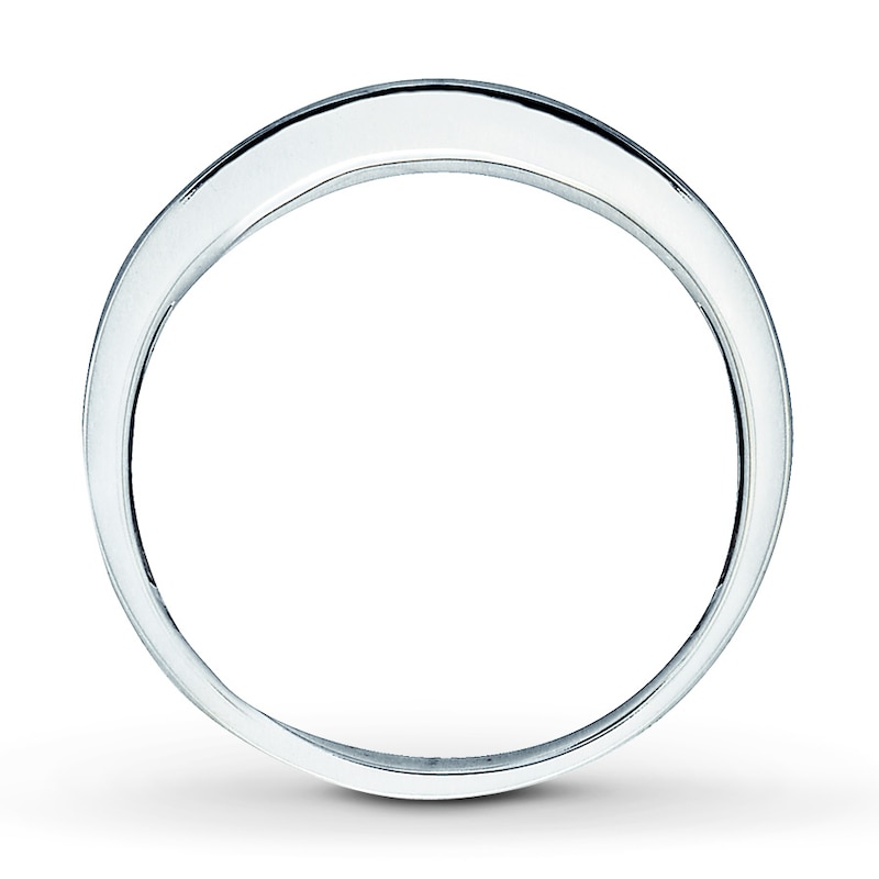Main Image 2 of Previously Owned Men's Wedding Band 1 ct tw Square-cut Diamonds 14K White Gold