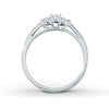 Thumbnail Image 2 of Previously Owned Three-Stone Diamond Ring 1/15 ct tw Round-cut 10K White Gold