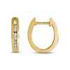 Thumbnail Image 1 of Previously Owned Diamond Hoop Earrings 1/8 ct tw 14K Yellow Gold