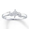 Thumbnail Image 1 of Previously Owned Promise Ring 1/6 ct tw Diamonds 14K White Gold