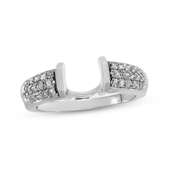 Previously Owned Diamond Enhancer Ring 1/3 ct tw Round-cut 14K White Gold