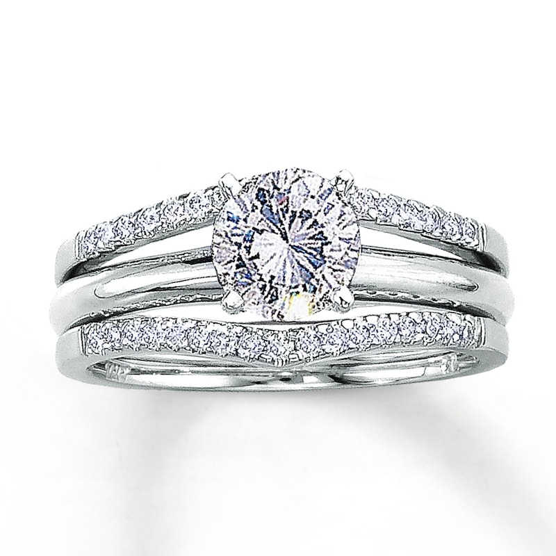 Main Image 2 of Previously Owned Enhancer 1/4 ct tw Diamonds 14K White Gold
