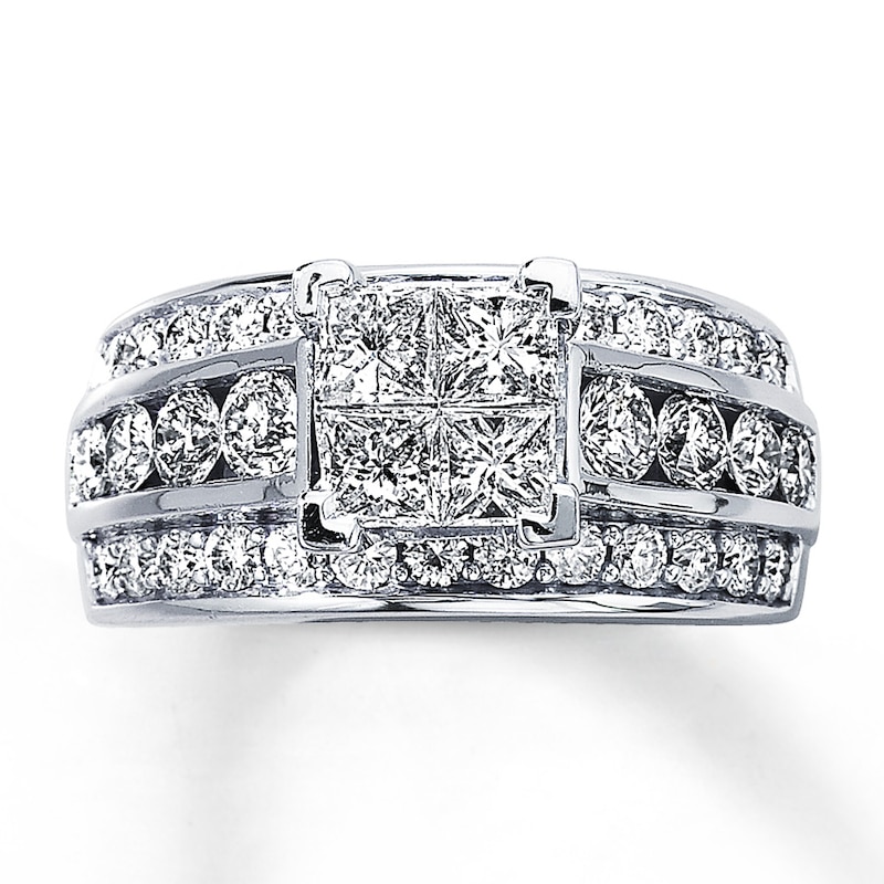 Previously Owned Ring 2-5/8 ct tw Diamonds 14K White Gold