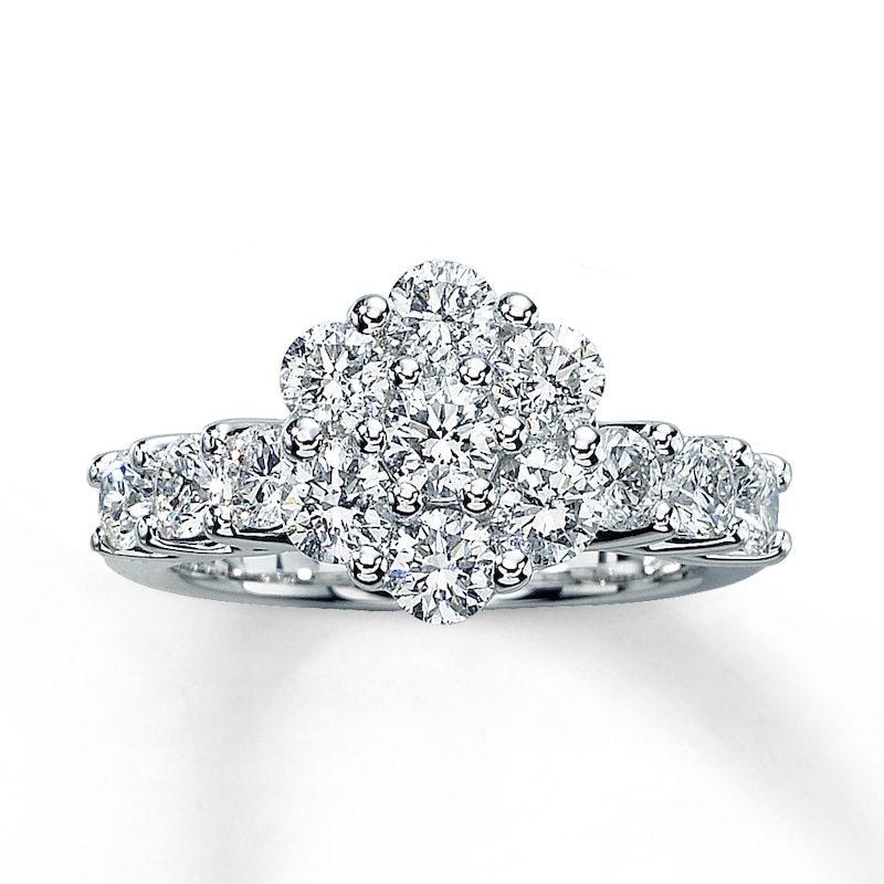 Main Image 1 of Previously Owned Ring 1-7/8 ct tw Diamonds 14K White Gold