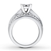 Thumbnail Image 1 of Previously Owned Diamond Engagement Ring 1-3/4 ct tw Princess/Round 14K White Gold