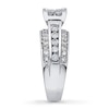 Thumbnail Image 2 of Previously Owned Diamond Engagement Ring 1-3/4 ct tw Princess/Round 14K White Gold