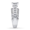 Thumbnail Image 3 of Previously Owned Diamond Engagement Ring 1-3/4 ct tw Princess/Round 14K White Gold