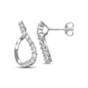 Thumbnail Image 1 of Previously Owned Diamond Journey Earrings 3/8 ct tw Round-Cut 14K White Gold
