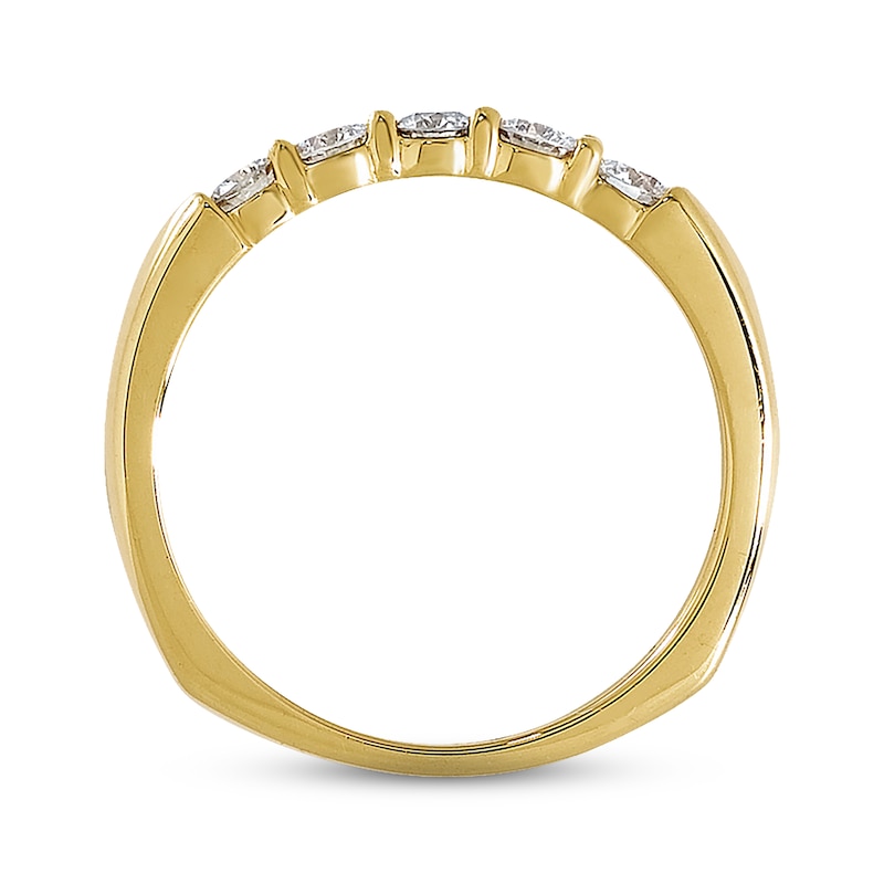 Main Image 2 of Previously Owned Diamond Anniversary Band 1/2 ct tw Round-cut 18K Yellow Gold
