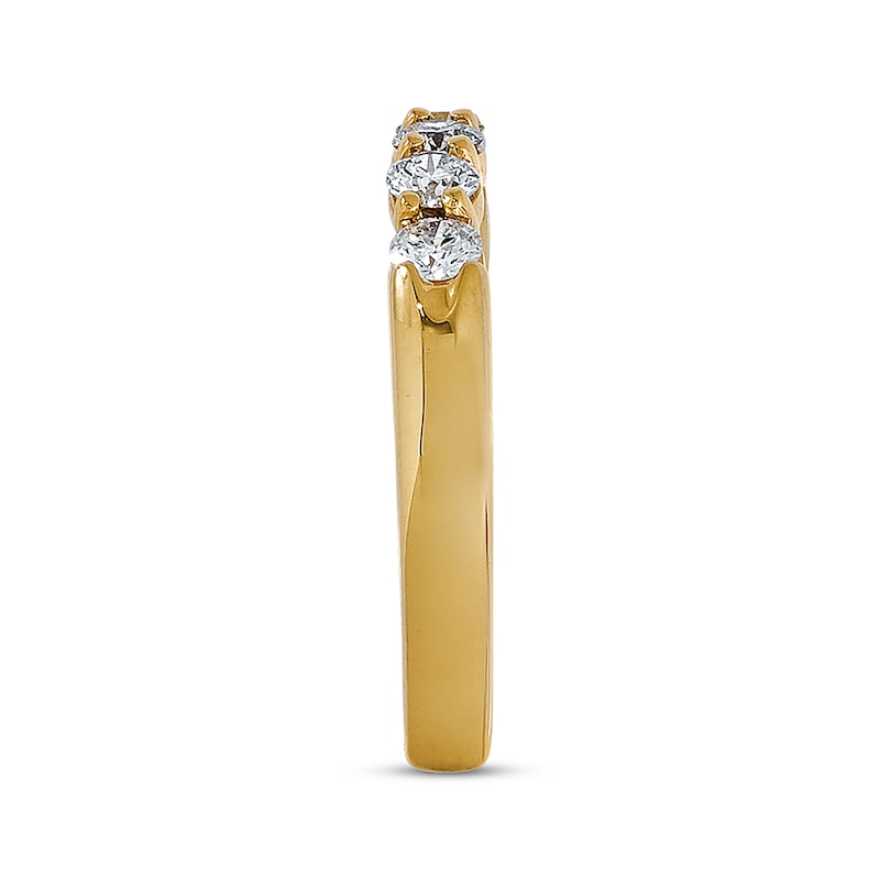 Main Image 3 of Previously Owned Diamond Anniversary Band 1/2 ct tw Round-cut 18K Yellow Gold