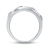 Thumbnail Image 2 of Previously Owned Men's Diamond Wedding Band 1/3 ct tw Round-cut 14K White Gold