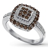 Thumbnail Image 4 of Previously Owned Brown & White Diamond Ring 3/4 ct tw 14K White Gold