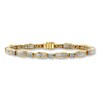 Thumbnail Image 1 of Previously Owned Diamond Bracelet 3 ct tw Princess & Round 14K Yellow Gold