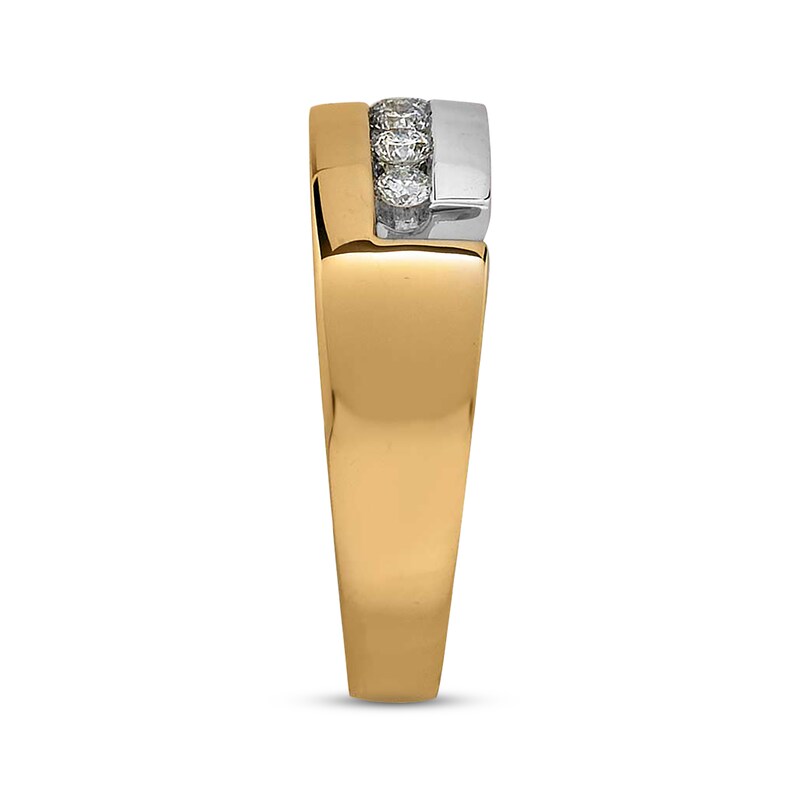 Main Image 3 of Previously Owned Men's Diamond Band 1/3 ct tw 14K Two-Tone Gold