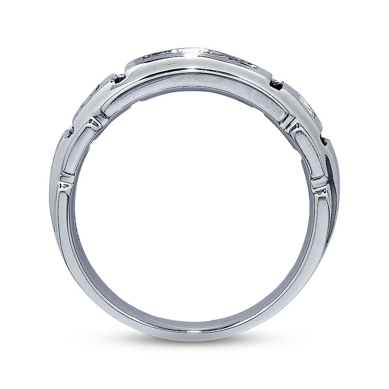 Main Image 2 of Previously Owned Men's Square-Cut Diamond Band 5/8 ct tw 14K White Gold