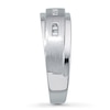 Thumbnail Image 3 of Previously Owned Men's Wedding Band 1/6 ct tw Square-cut Diamonds 10K White Gold