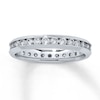 Thumbnail Image 1 of Previously Owned Diamond Anniversary Eternity Band 1 ct tw Round-cut 14K White Gold Size 6