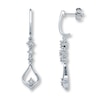 Thumbnail Image 1 of Previously Owned Diamond Earrings 1/10 ct tw 10K White Gold