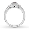 Thumbnail Image 2 of Previously Owned Brown & White Diamond Ring 3/8 ct tw 14K White Gold