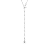 Thumbnail Image 4 of Previously Owned Open Hearts Diamond Necklace 1/10 ct tw Round-cut 14K White Gold 18"