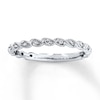 Thumbnail Image 1 of Previously Owned Diamond Wedding Band 1/10 ct tw Round-cut 14K White Gold