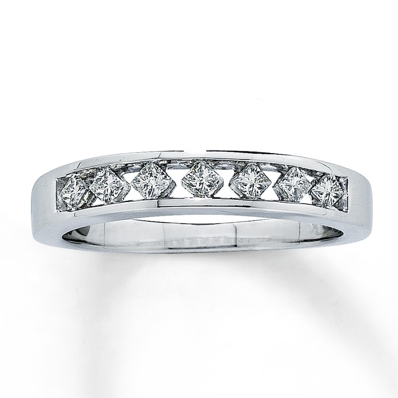 Main Image 1 of Previously Owned Diamond Anniversary Band 1/4 ct tw Princess-cut14K White Gold