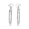 Thumbnail Image 1 of Previously Owned Diamond Hoop Earrings 1 cttw Round-cut 14K White Gold
