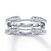 Thumbnail Image 1 of Previously Owned Enhancer Ring 3/8 cttw Diamonds 14K White Gold
