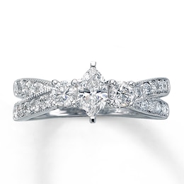 Previously Owned Diamond Engagement Ring 1 ct tw 14K White Gold