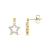 Thumbnail Image 1 of Previously Owned Diamond Star Dangle Earrings 1/4 ct tw 14K Yellow Gold