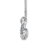 Thumbnail Image 3 of Previously Owned Necklace 1/4 ct tw Diamonds 14K White Gold 20"