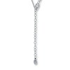 Thumbnail Image 4 of Previously Owned Necklace 1/4 ct tw Diamonds 14K White Gold 20"