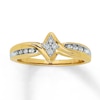Previously Owned Diamond Promise Ring 1/10 ct tw Round-cut 10K Yellow Gold