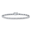 Thumbnail Image 1 of Previously Owned Diamond Bracelet 1/2 ct tw Round-cut 10K White Gold 7.25"