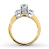 Previously Owned 3-Stone Engagement Ring 1 ct tw Round-cut Diamonds 14K Yellow Gold