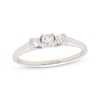 Thumbnail Image 1 of Previously Owned Three-Stone Diamond Engagement Ring 1/4 ct tw Round-cut 14K White Gold/Platinum