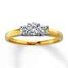 Thumbnail Image 0 of Previously Owned Ring 1/2 ct tw Diamonds 14K Yellow Gold & Platinum