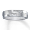Thumbnail Image 1 of Previously Owned Men's Round-Cut Diamond Band 1/5 ct tw 14K White Gold
