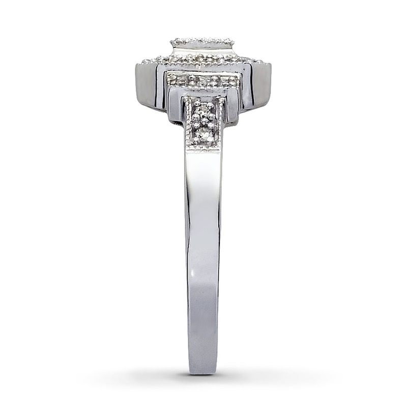 Main Image 3 of Previously Owned Ring 1/4 ct tw Diamonds 10K White Gold