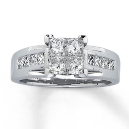 Previously Owned Diamond Ring 1-1/2 cts tw 14K White Gold