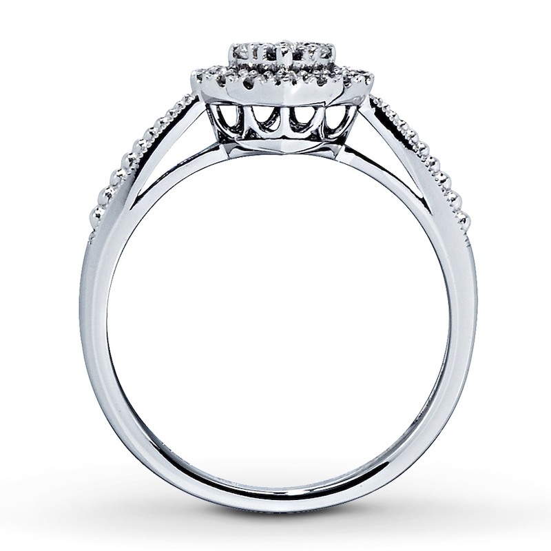 Main Image 2 of Previously Owned Diamond Heart Ring 1/5 ct tw 14K White Gold