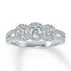 Thumbnail Image 1 of Previously Owned 3-Stone Diamond Anniversary Ring 1/2 ct tw Round-cut 14K White Gold