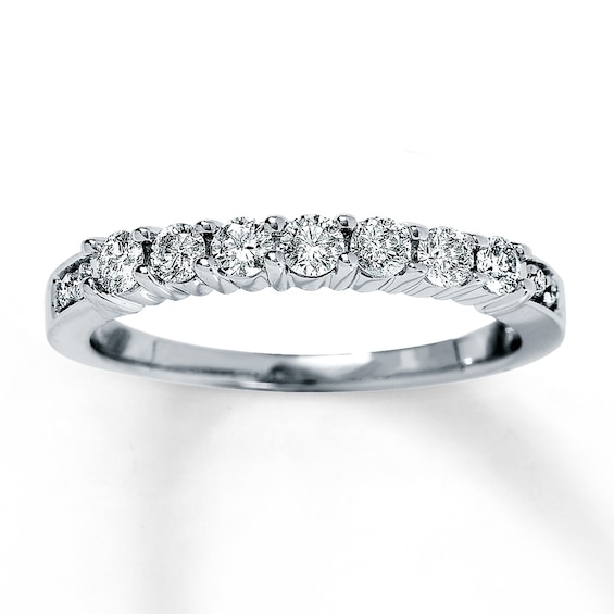Previously Owned Diamond Anniversary Band 1/ ct tw Round-cut 14K White Gold