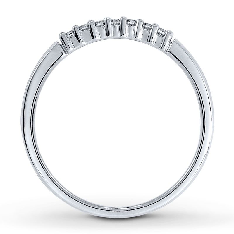 Main Image 2 of Previously Owned Diamond Band 1/10 ct tw Round 14K White Gold