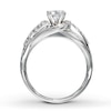 Thumbnail Image 1 of Previously Owned Engagement Ring 5/8 ct tw Round-cut Diamonds 14K White Gold