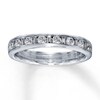 Thumbnail Image 1 of Previously Owned Diamond Anniversary Band 1/2 ct tw Baguette & Round-cut 14K White Gold