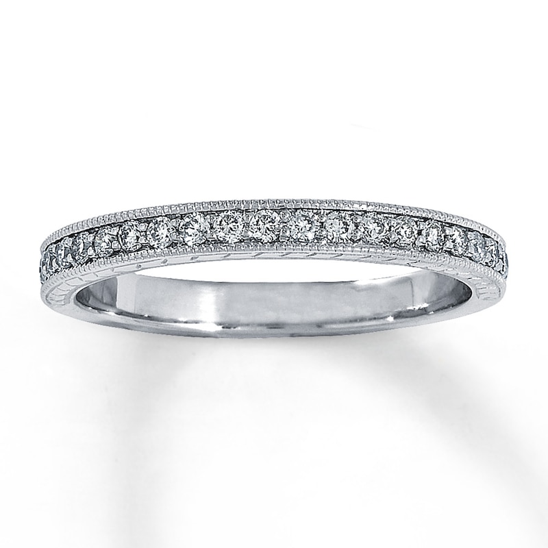 Main Image 1 of Previously Owned Anniversary Band 1/4 ct tw Round-cut Diamonds 14K White Gold